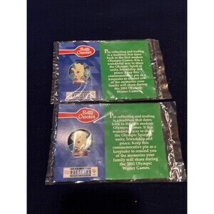 Lot Of 2~2002 SALT LAKE CITY OLYMPICS Betty Crocker (Mitts-Helping Hand) Lpl pin